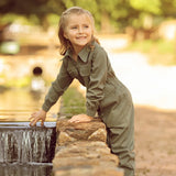 Kids Overall Olive image 2