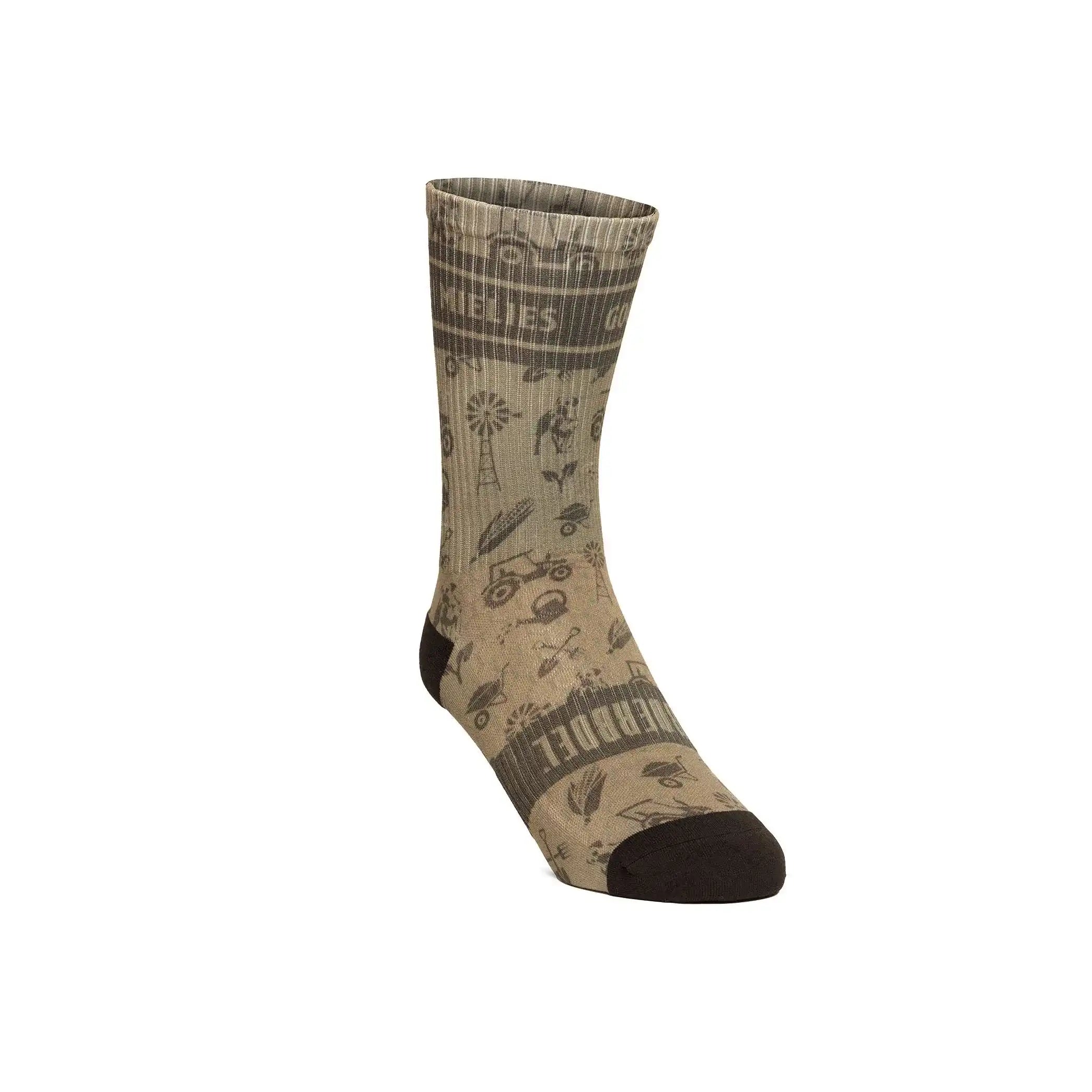 Ladies Ribbed Sock Long Olive image 0