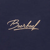 Ladies T-Shirt Metallic Puff Print Navy "Boerboel" image 1
