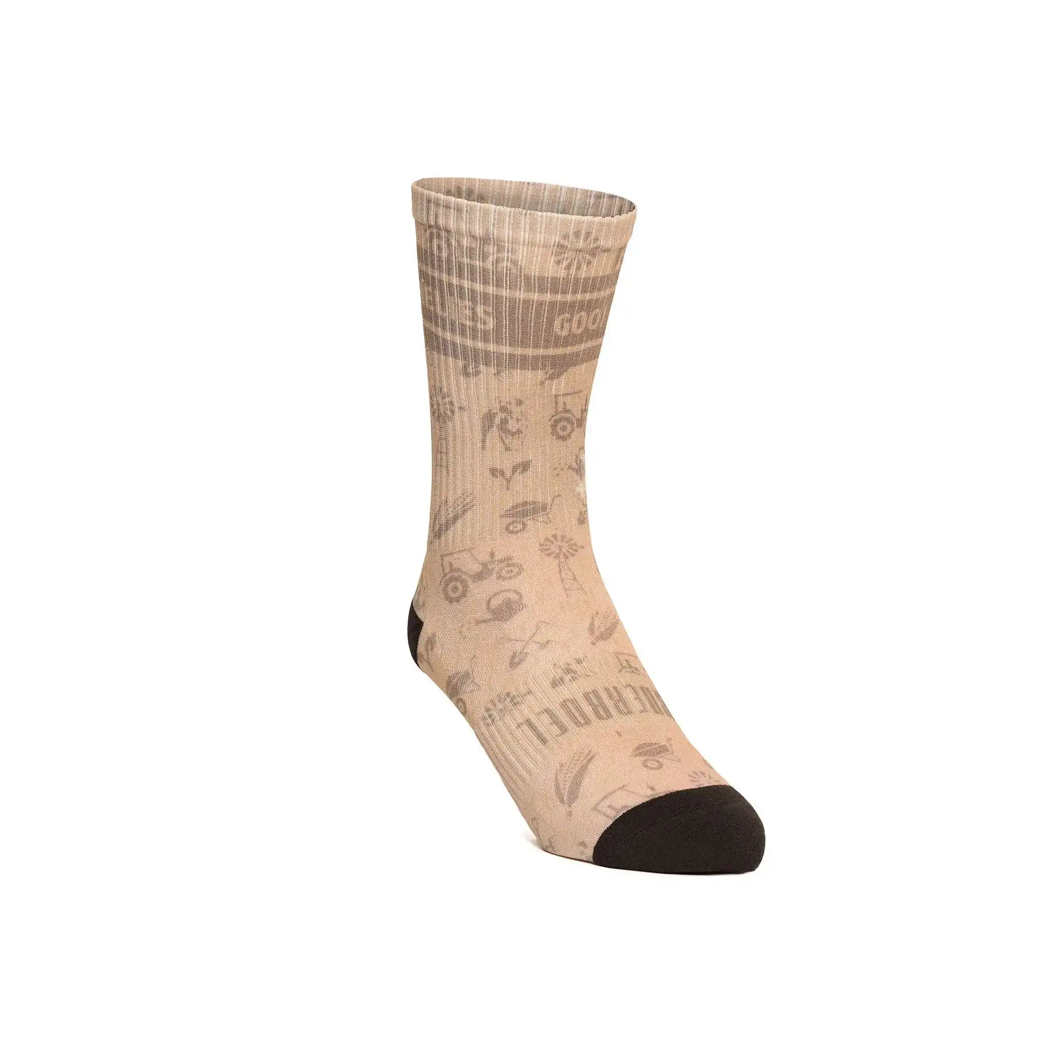 Men's Ribbed Sock Long Putty image 0