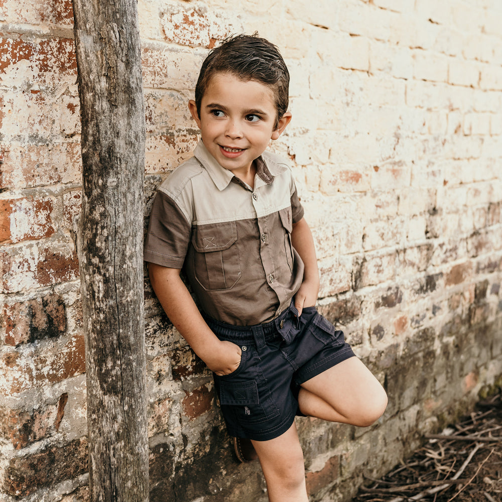 Kids DKW Shorts Charcoal image 3