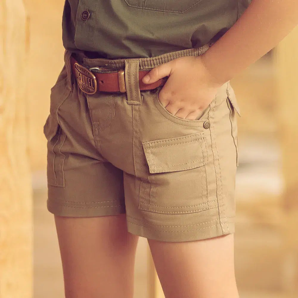 Kids DKW Shorts Putty image 3