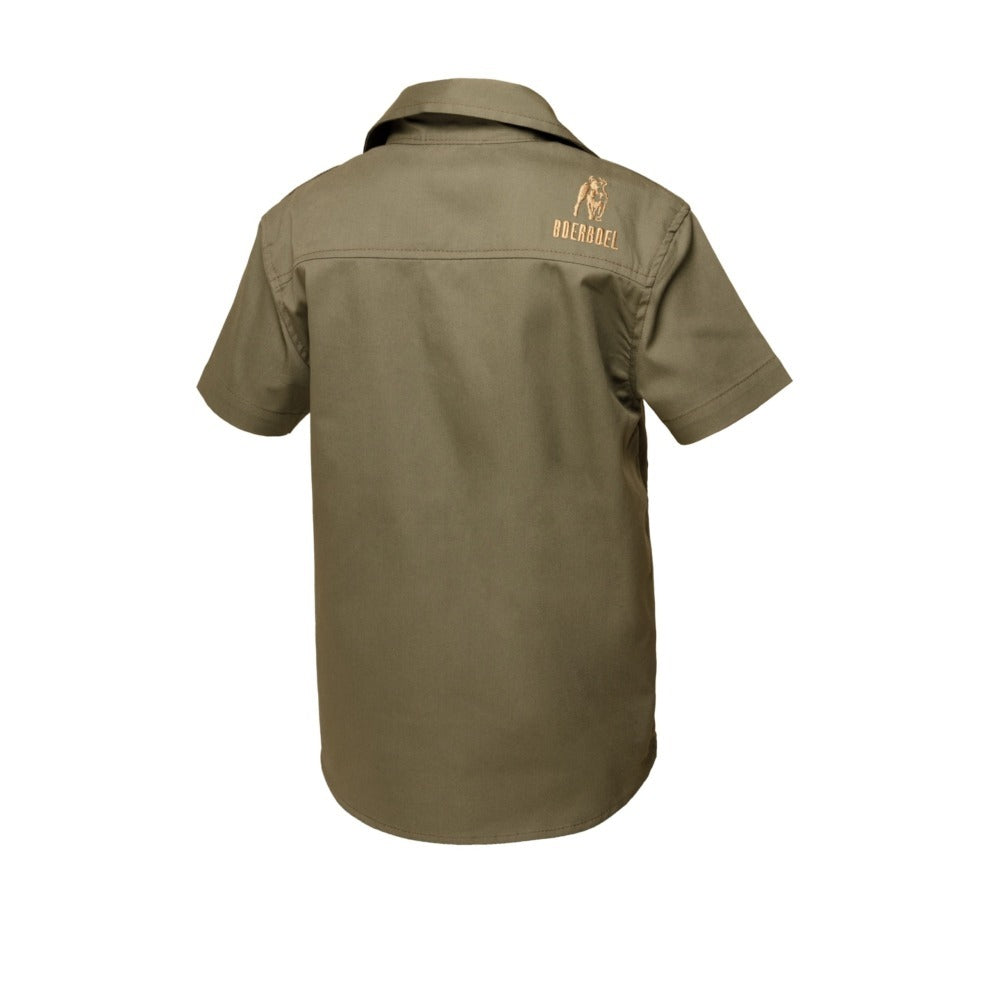 Kids S/S Kalahari Shirt Olive image 1