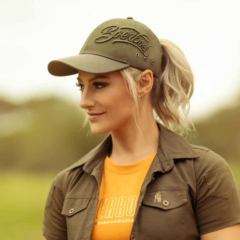 Ladies Ponytail Cap Olive image 2