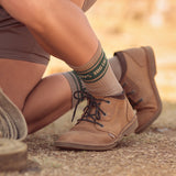 Men's Long Outdoor Cotton Sock Khaki & Olive "Wys" image 1