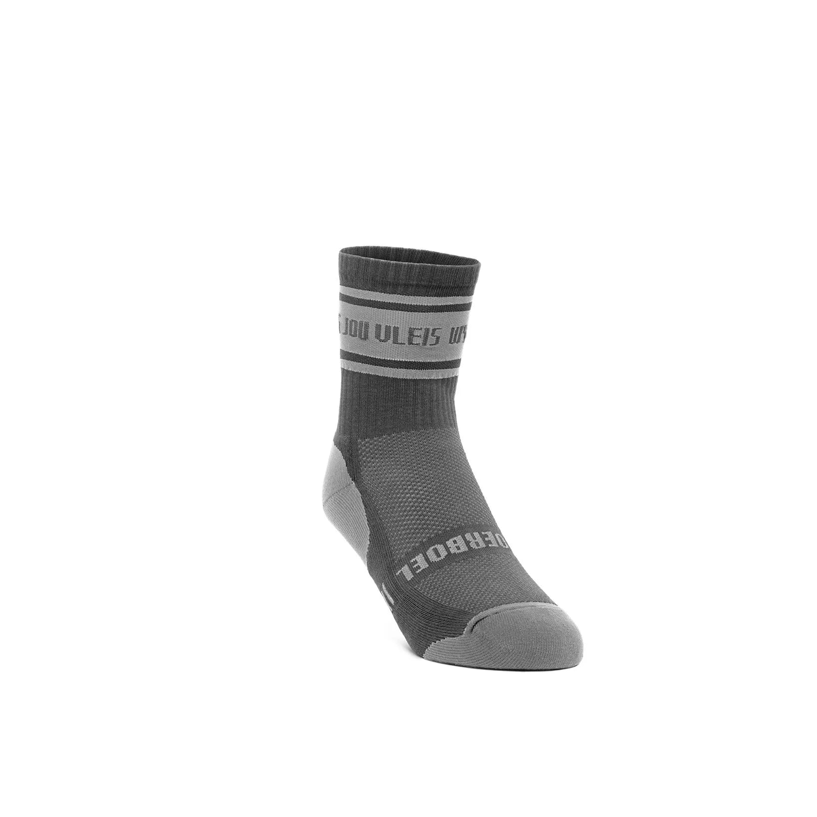 Men's Short Outdoor Cotton Sock Charcoal & Grey "Wys" image 0