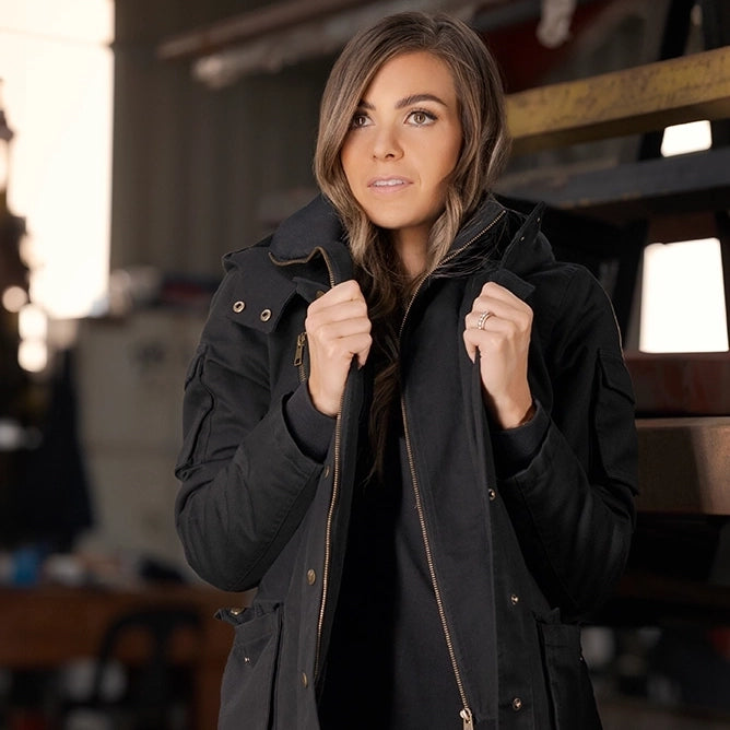 Ladies Urban Parka Jacket - Black