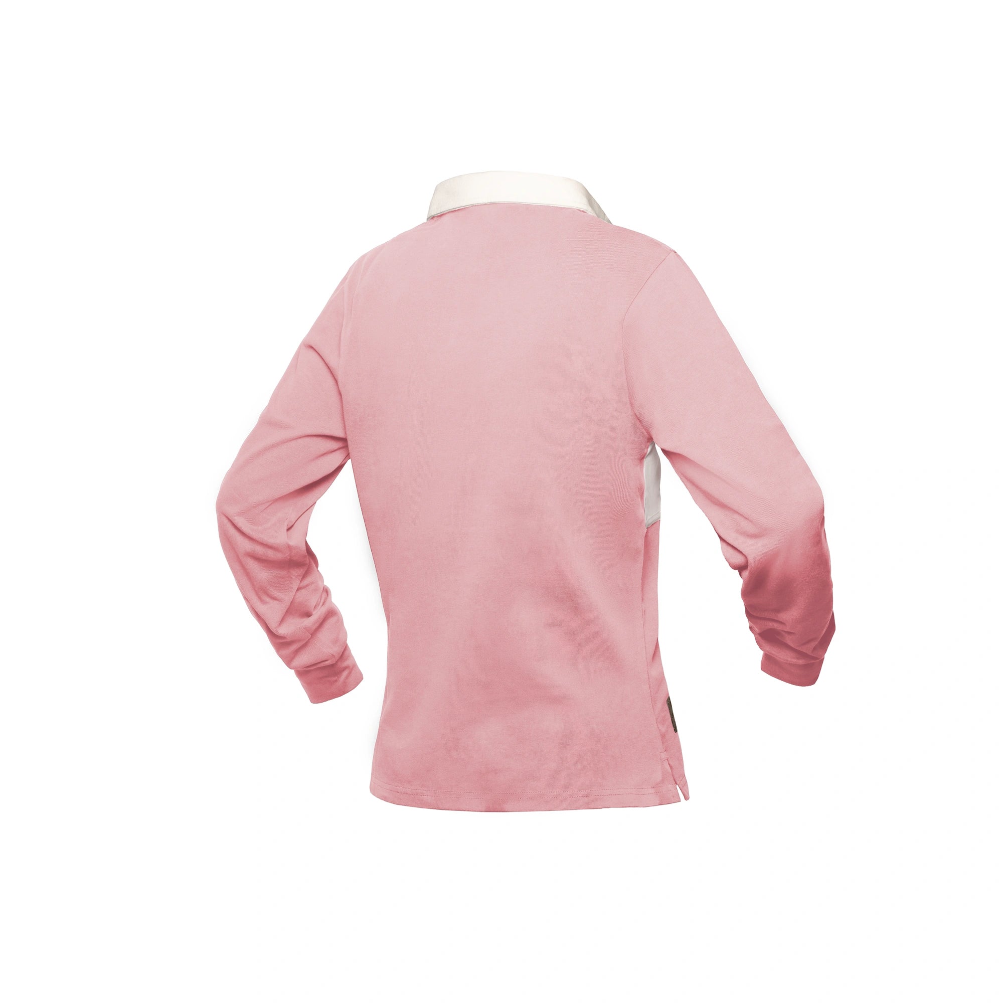 Ladies L/S Rugby Jersey - Pink & Stone
