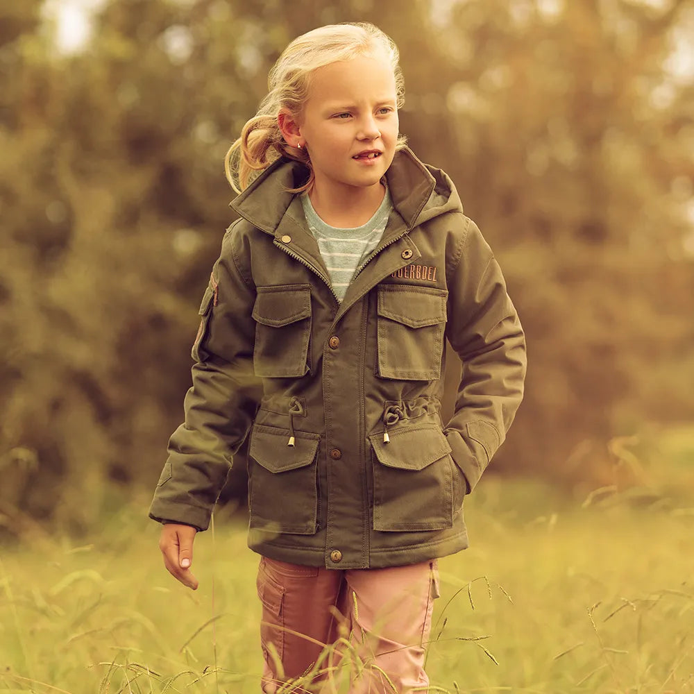 Kids Kalahari Parka Jacket Olive image 3