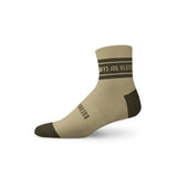 Ladies Short Outdoor Cotton Sock Khaki & Tobacco "Wys" image 0