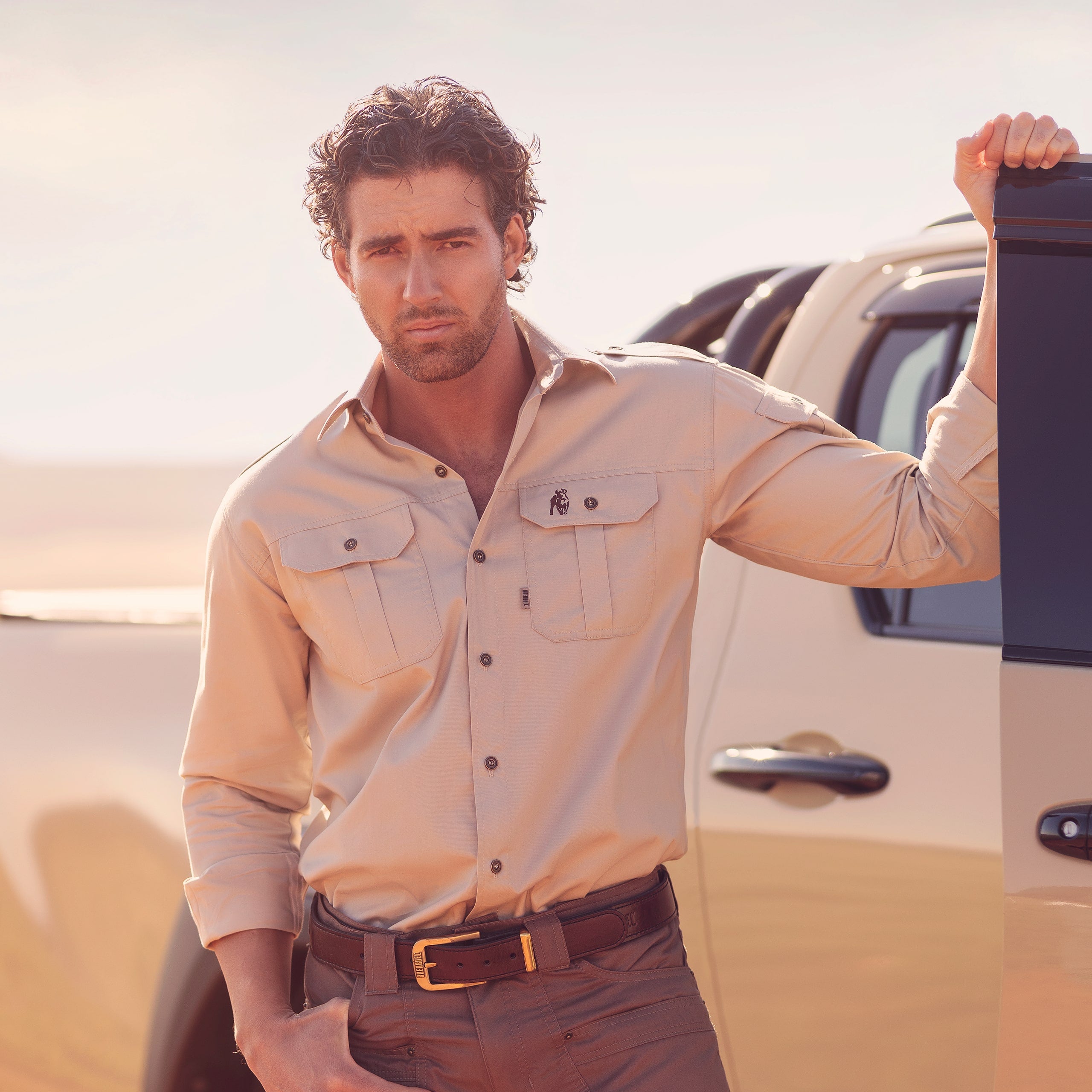 Men's Kalahari Shirt L/S Stone image 2