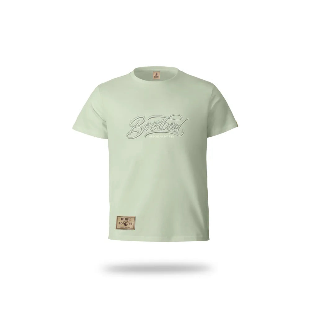 Kids T-Shirt 3D Embroidery Sage Melange image 0