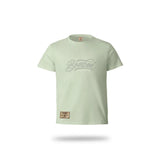 Kids T-Shirt 3D Embroidery Sage Melange image 0