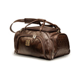 Geniune Leather Duffle Bag Brown image 1