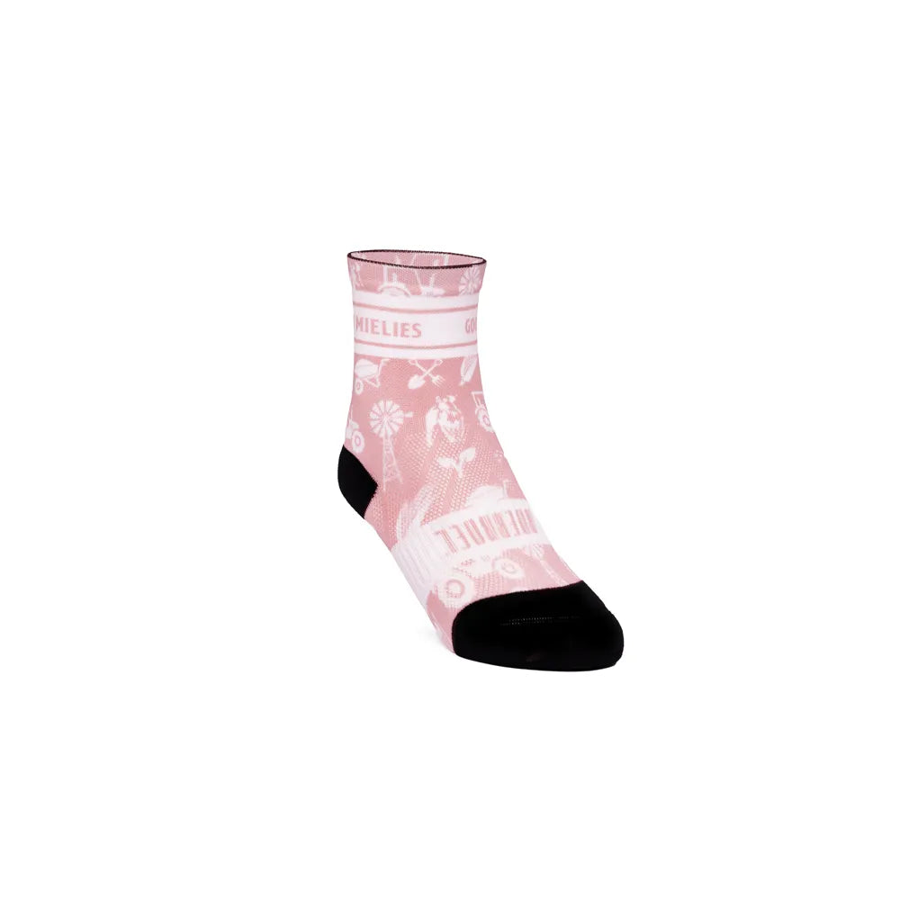 Kids Long Outdoor Sock Pink "Mielies image 0