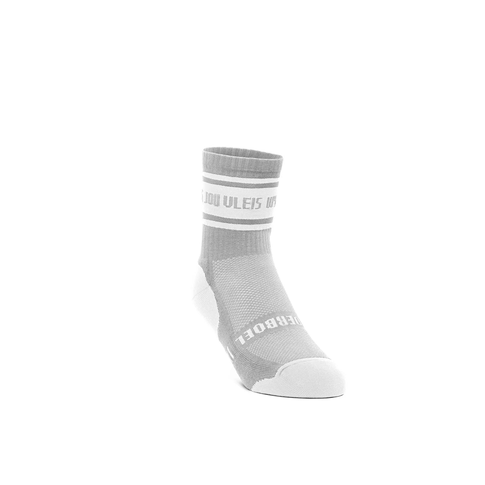 Men's Short Outdoor Cotton Sock Light Grey "Wys" image 0