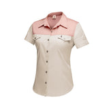 Ladies S/S Kalahari Shirt Stone &amp; Blush Pink image 0