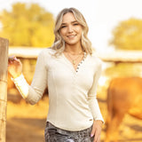 Ladies L/S Wayfare Top Stone image 2
