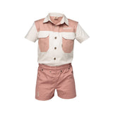 Kids Set Stone &amp; Blush Pink image 0