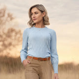 Ladies Luxury Jumper Sky Blue image 2