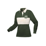 Ladies L/S Rugby Jersey - Green & Stone