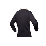 Ladies L/S Rugby Jersey - Navy & Stone