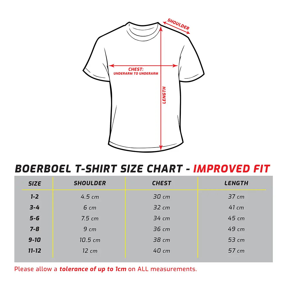 Kids T-Shirt Size Chart