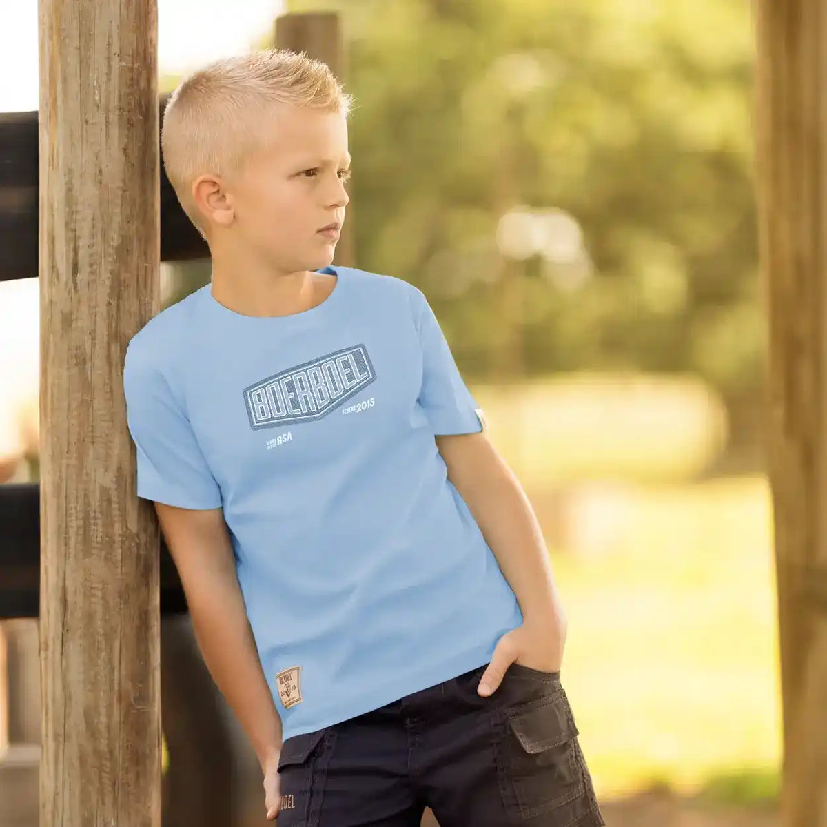 Kids T-Shirt Mesh Print Airforce Blue – Boerboel Wear